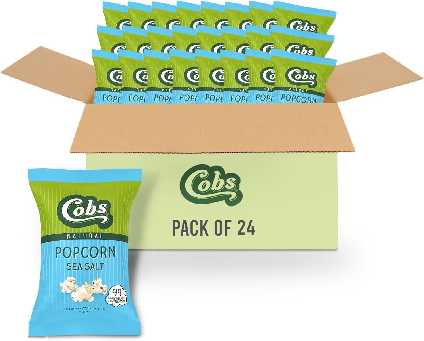 Cobs Natural Sea Salt Popcorn 13G X 5 Bag Multipack X 10 (650G Total) image number 4