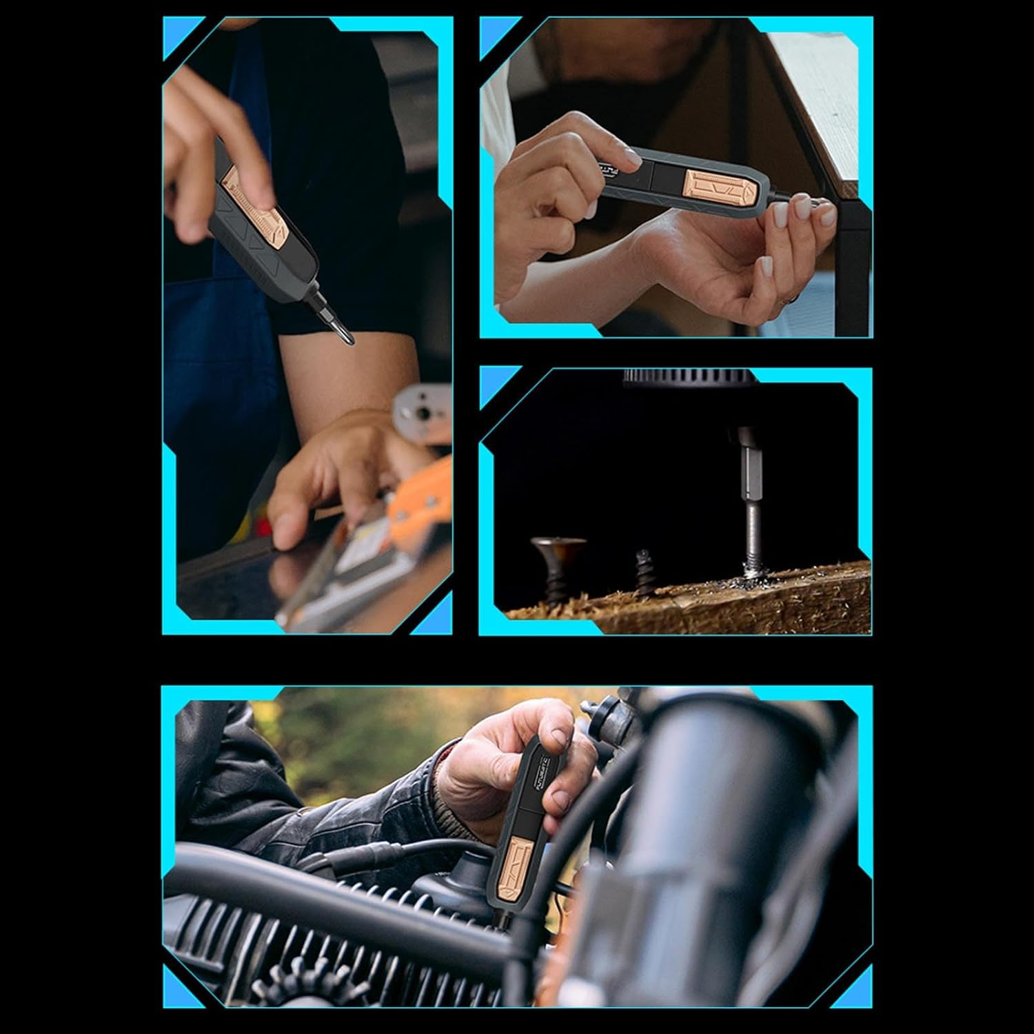 Electric Screwdrivers Set, 180 in 1 Cordless Screwdrivers with 163 Magnetic Precision Bits, Rechargeable Power Repair Tool Kit for Phone Laptop Camera Watch Computer image number 1