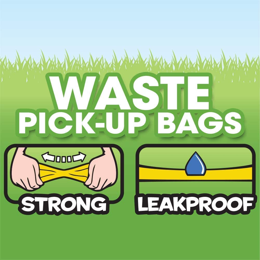 Bags on Board Dog Poop Bags | Strong, Leak Proof Dog Waste Bags | 9 X14 Inches, 600 Assorted Color Bags, Rainbow, 3203940072