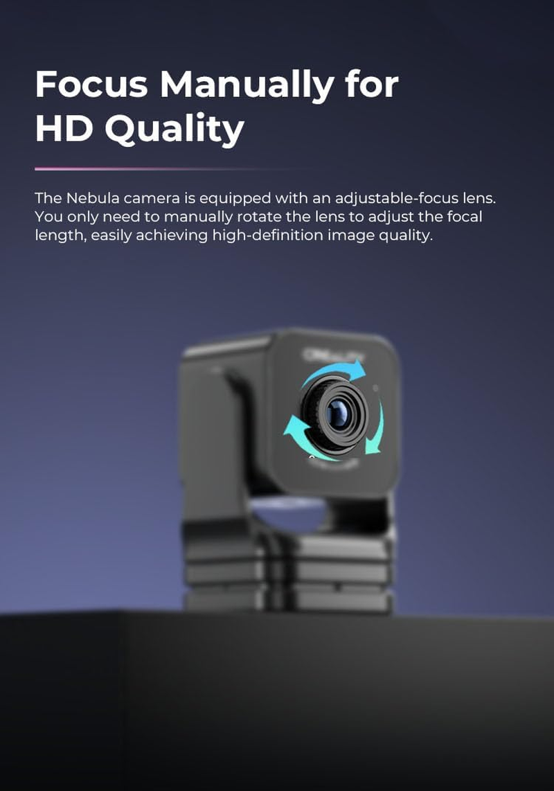Creality Nebula Camera, HD Quality and True-To-Life Video, Time-Lapse Filming, Real-Time Monitoring, 3D Printer Accessories for Sonic Pad/Nebula Pad/Ender-3 V3 KE/CR-10 SE/HOLOT-MAGE/HOLOT-MAGE PRO image number 2