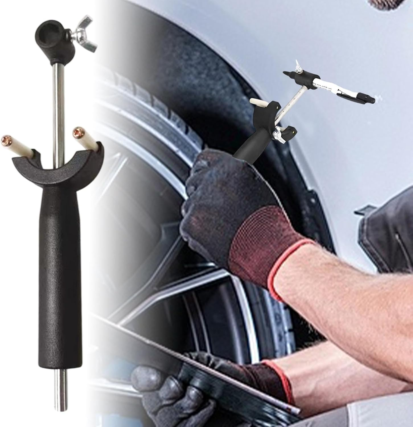 Wheel Marking Gauge, Adjustable Wheel Scriber, Auto Body Tools, Car Repairing Scriber, Wheel Arch Tools, Adjustable Car Repair Tools, Auto Body Equipment, for Family, Friends, Home image number 2