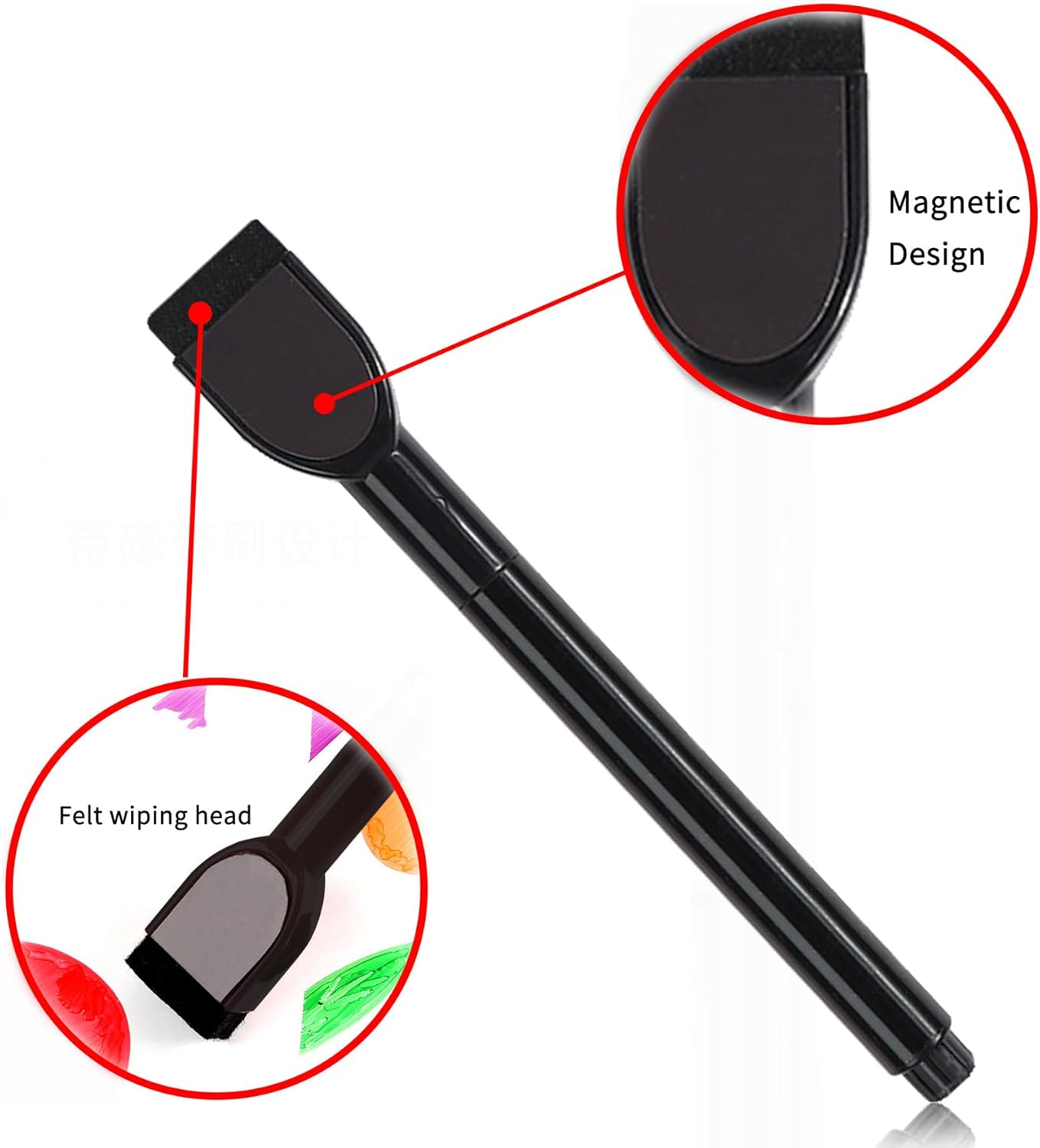 ALLZEDREAM Acrylic Directors Clapboard Film Clapper Board Cut Action Scene Slates with 2 Dry Erase Whiteboard Pens, Multicolor image number 6