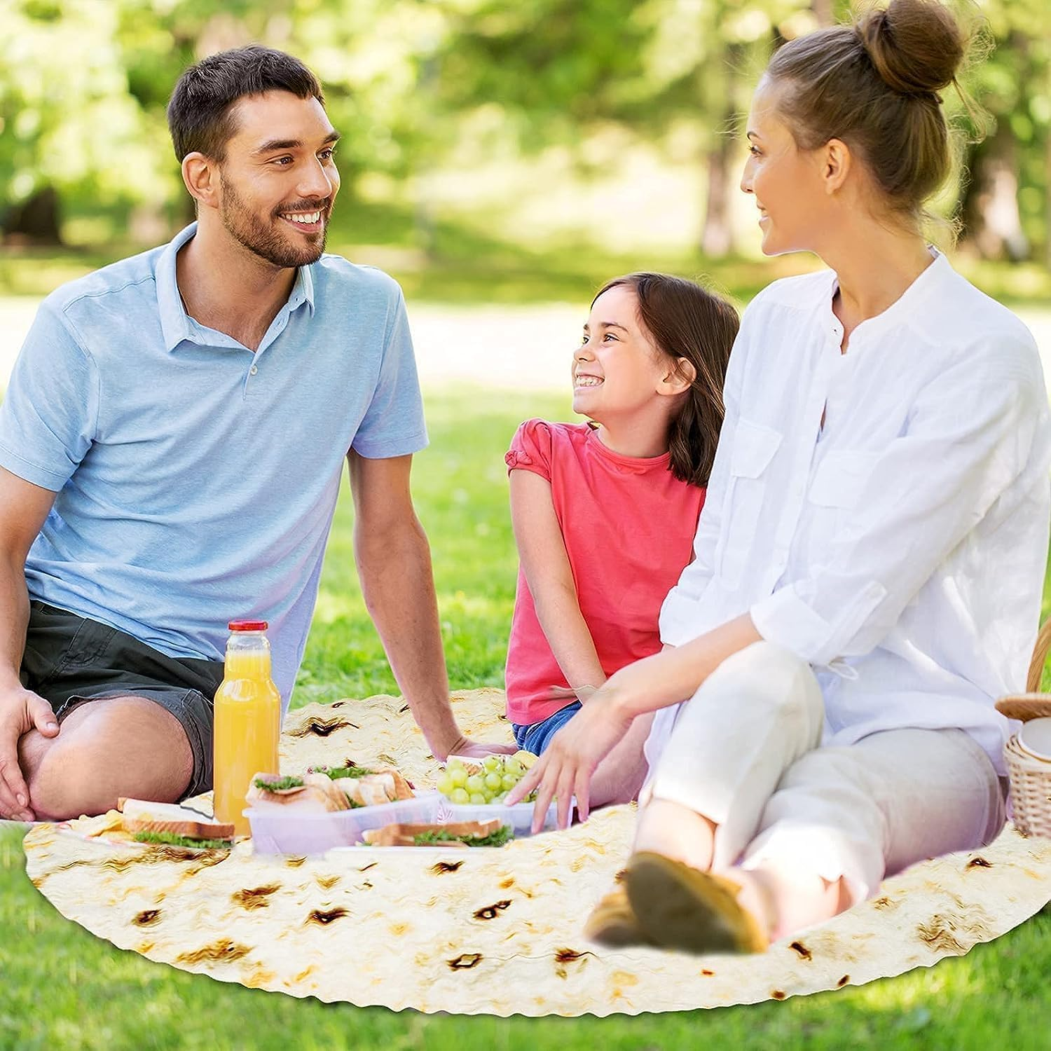 Taco Baby Blanket 285 GSM Flannel - Soft Swaddle Wrap for Newborn & Toddler 0-12 Months, Unisex Shower with Burrito Design, Wearable Snuggle Blanket Tortilla Blanket (36 Inch)