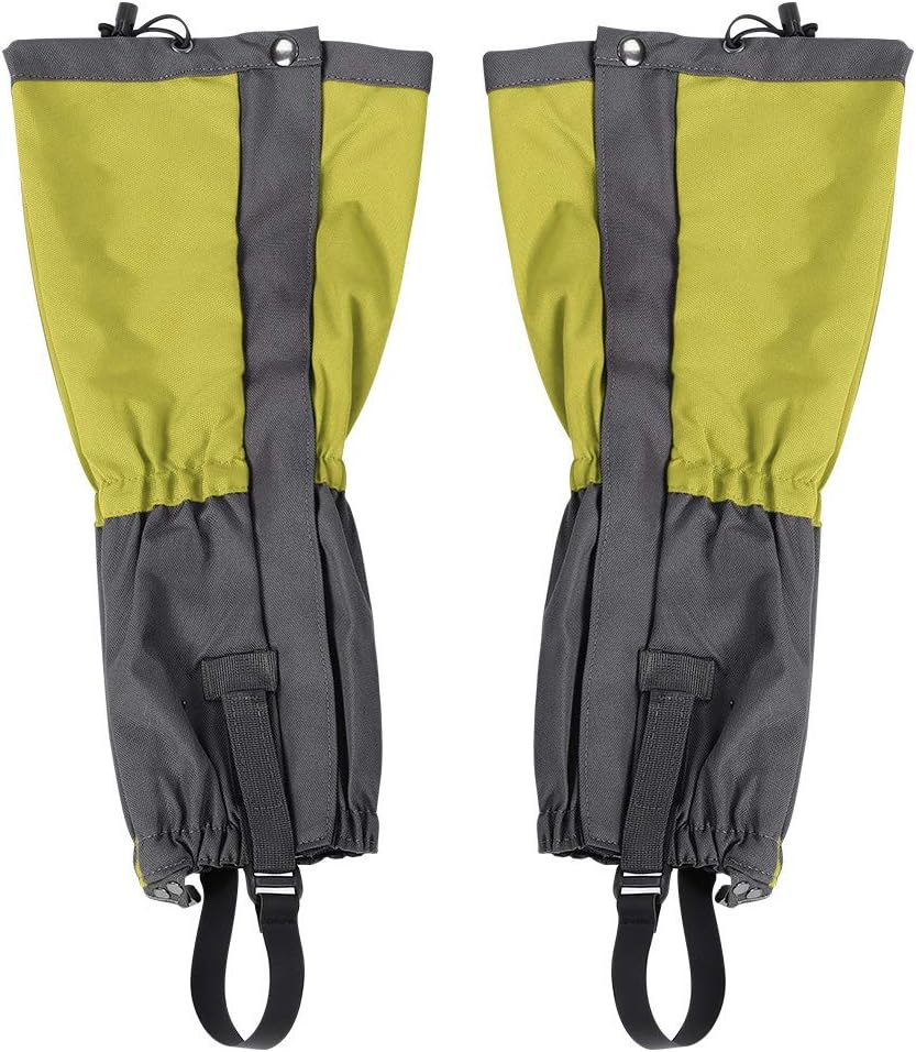 Snow Boot Gaiters, Tear-Resistant Leg Gaiters for Adults for Outdoor Activities(Green) image number 5