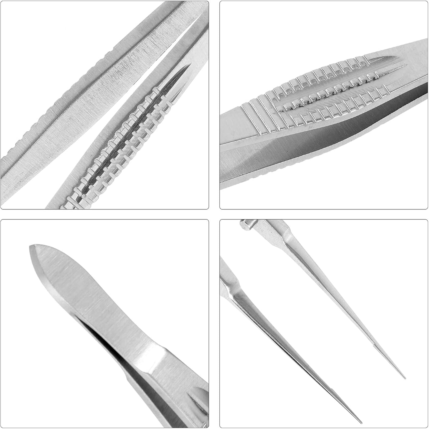 CONGARTENO Steel Eyelid Massage Tweezers Meibomian Gland Expressor Forceps for Unclogging Glands and Inverted Eyelids Smooth Edges for Clinic and Home Use image number 4