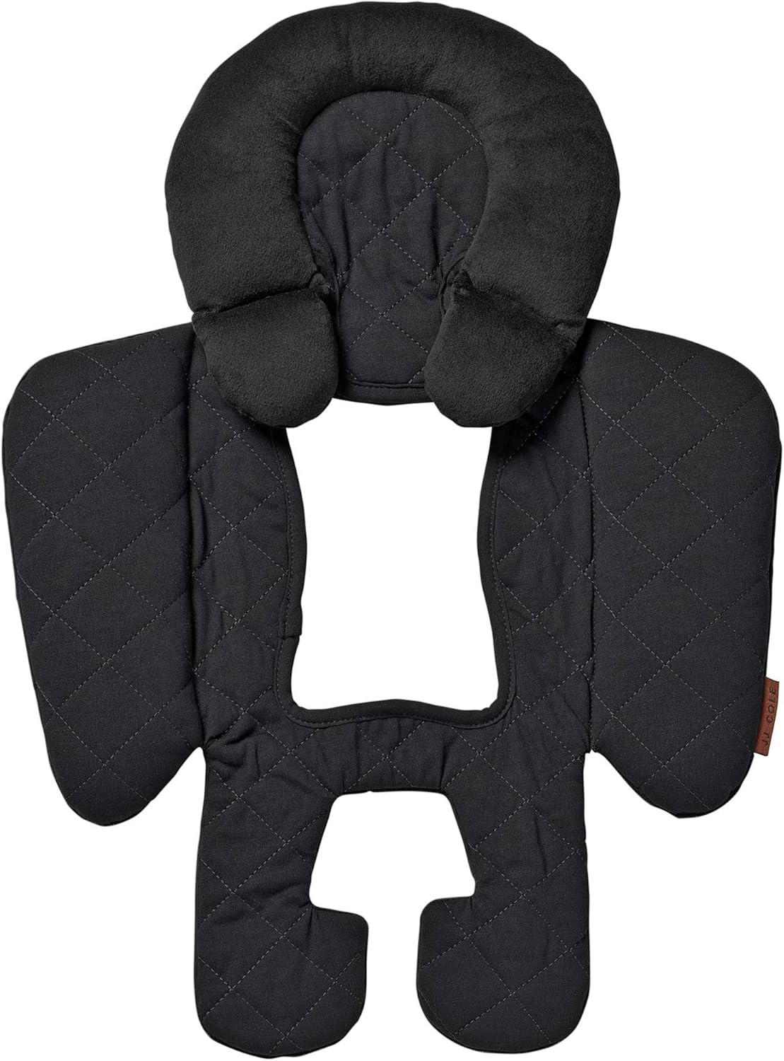 JJ Cole Reversible Body Support Blackout Quilted, Heather Grey