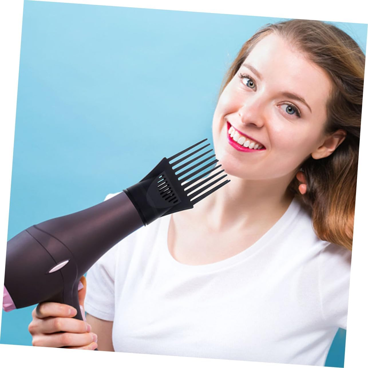 PENIKOKO 5Pcs Hair Dryer Nozzle Attachments Comb Concentrator Replacement Accessories Plastic Blow Dryer Front Nozzle for Smooth Styling image number 6