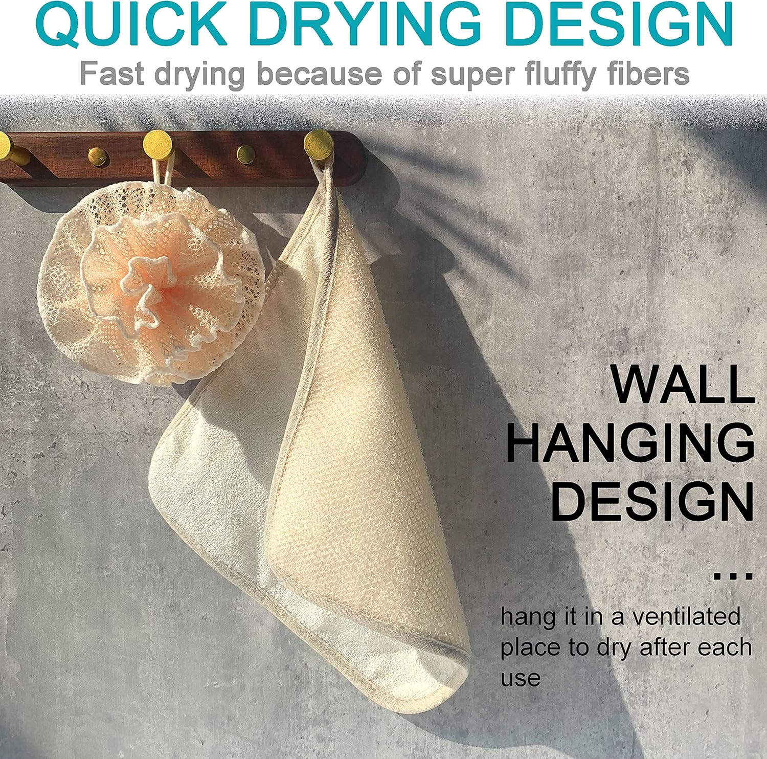 Super Exfoliating Home Spa Weave Loofah Shower Sponge Pouf Mesh Brush - Bath Spa Puff Scrubber Ball - Face Body Poof - Rich Foams Bubble（4.7" Each） Pack of 6