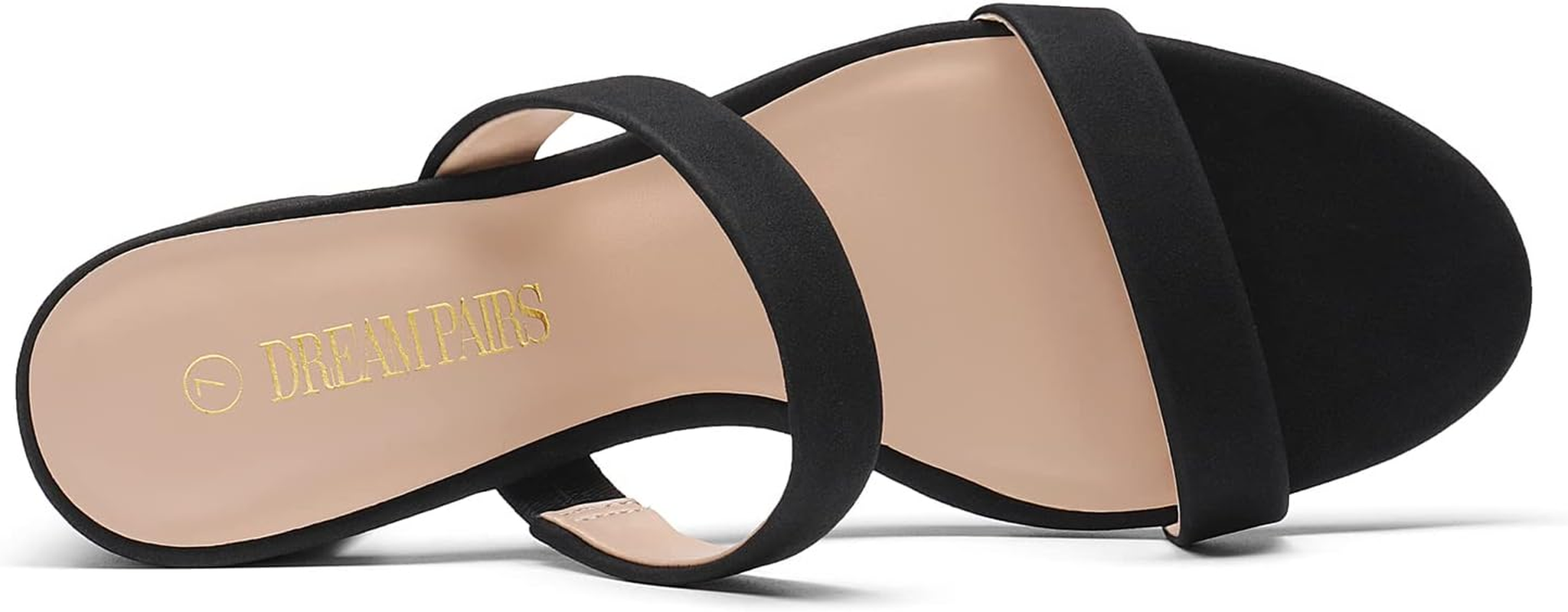 DREAM PAIRS Women'S Two Strap Open Toe Low Block Chunky Heels Sandals Dress Pumps Casual Summer Mules Shoes image number 2