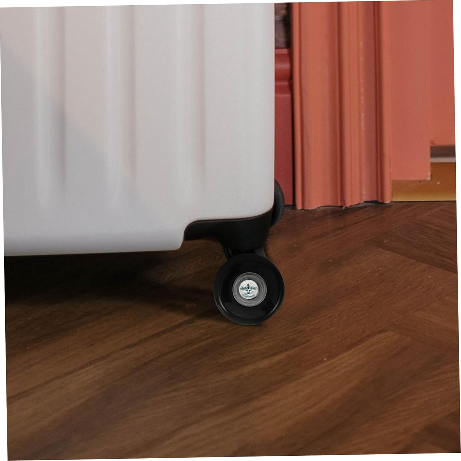 ULTECHNOVO 2Pcs Replacement Luggage Wheels Small Rubber Suitcase Swivel Casters Universal Fit Travel Suitcase Wheel Repair Kit 45X18Mm