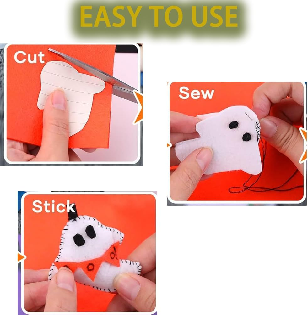 Yiyuanhe 40Pcs Coloured Felt Fabric Sheets 15 X 15 Cm,Assorted Colors Felt DIY Material Squares for Textile Fabrics DIY Craftwork Sewing Patchwork Craftwork Scrapbooks Supplies image number 4