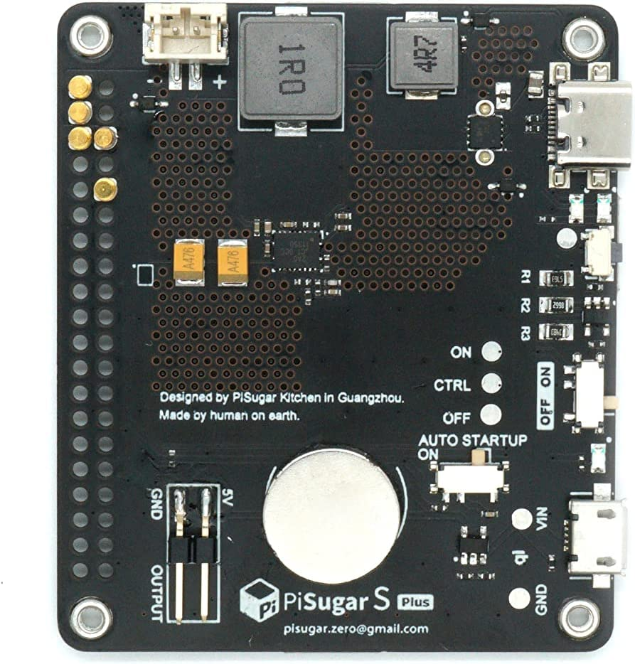 Pisugar S plus Portable 5000 Mah UPS Lithium Battery Power Module Platform for Every Raspberry Pi 3B/3B+/4B Model Accessories Handhold(Not Include Raspberry Pi) image number 2