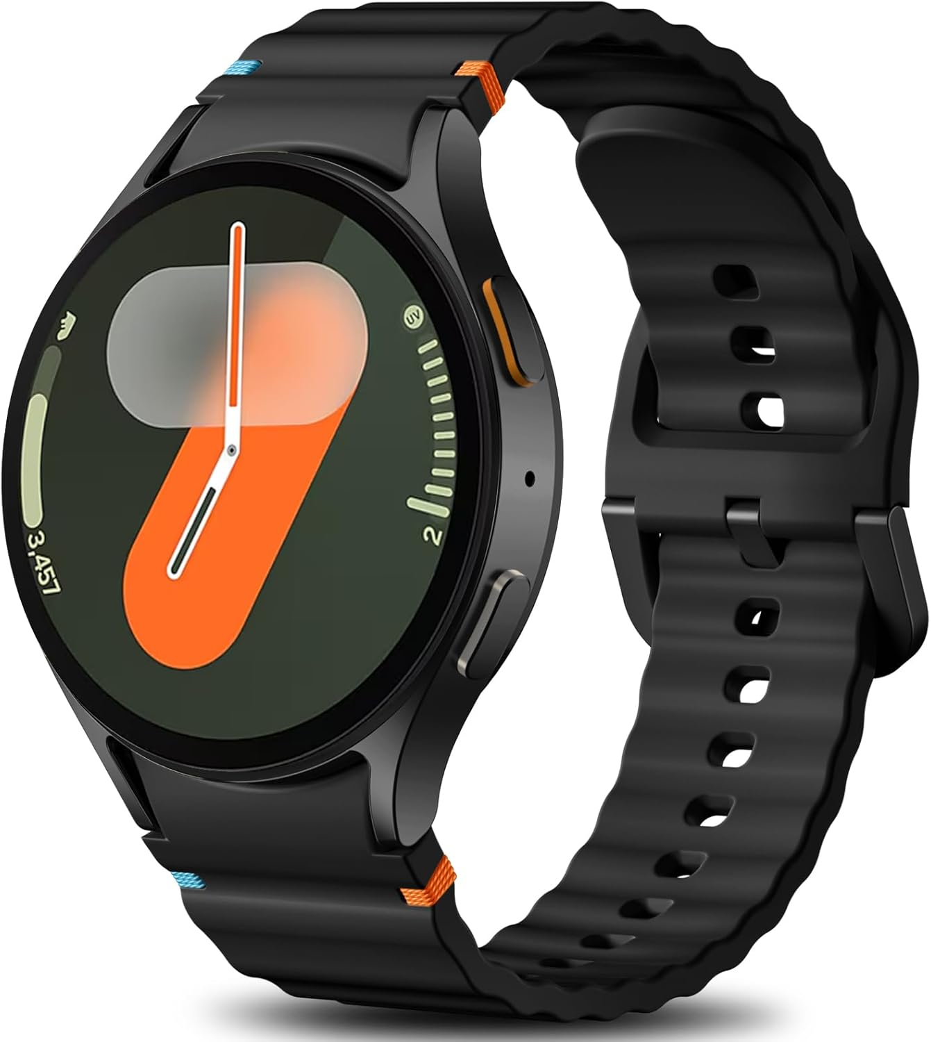 Ouwegaga Compatible with Samsung Galaxy Watch 7 6 5 4 Band 40Mm 44Mm/Galaxy Watch 6 4 Classic Band 43Mm 47Mm 42Mm 46Mm/Watch 5 Pro 45Mm/Fe 40Mm, 20Mm No Gap Soft Silicone Sport Strap, Multi Colors