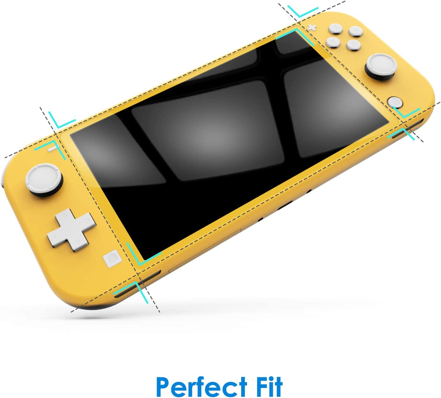 Jetech Screen Protector for Nintendo Switch Lite 2019, Tempered Glass Film, HD Clear, 3-Pack image number 6