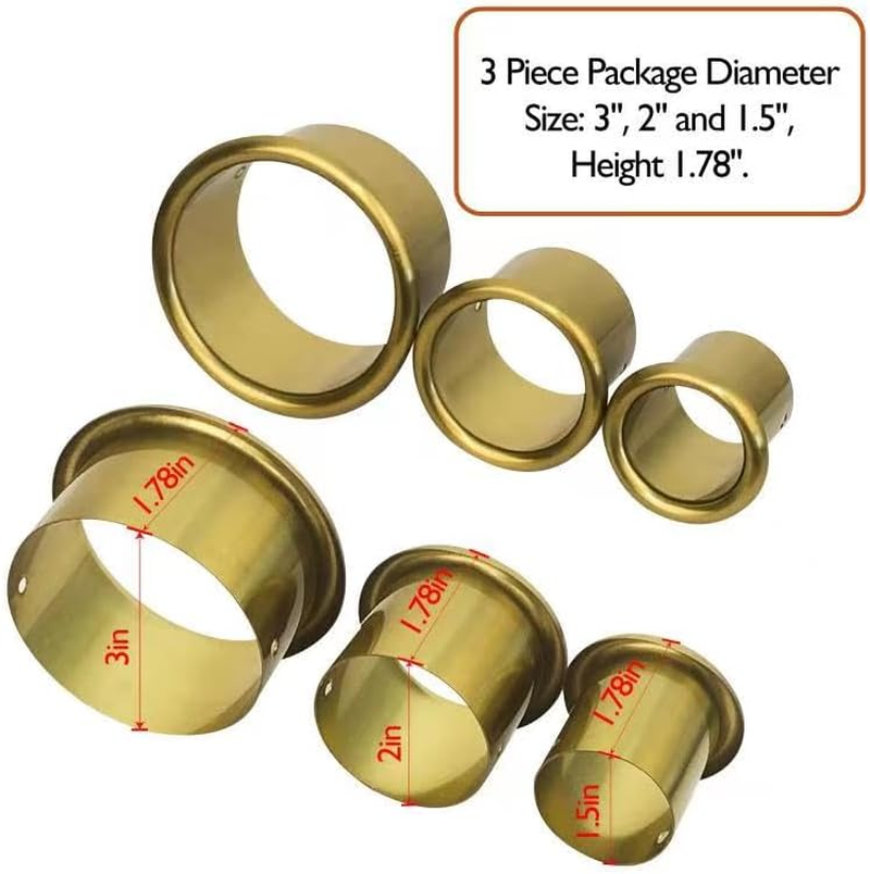 QUEESALN Salon Hair Styling Station Dryer Curling Iron Appliance Hot Iron Tools Tube and Comb Accessories Holder Tube Package Salon Station Organizer Holder Iron Tube (Golden) image number 4