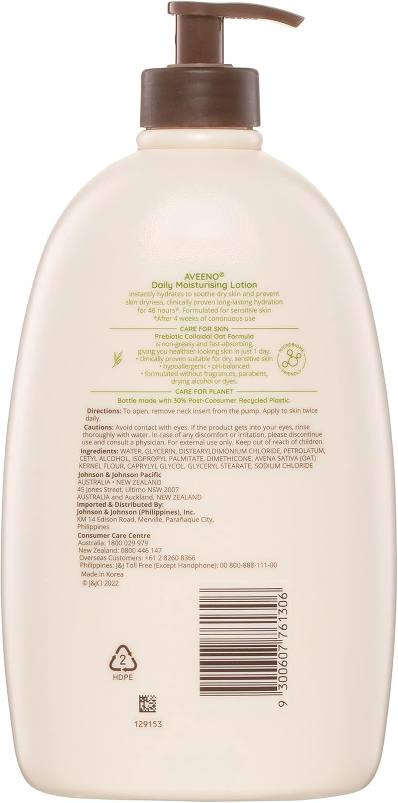 Aveeno Daily Moisturising Lotion and Body Wash 1L Bundle
