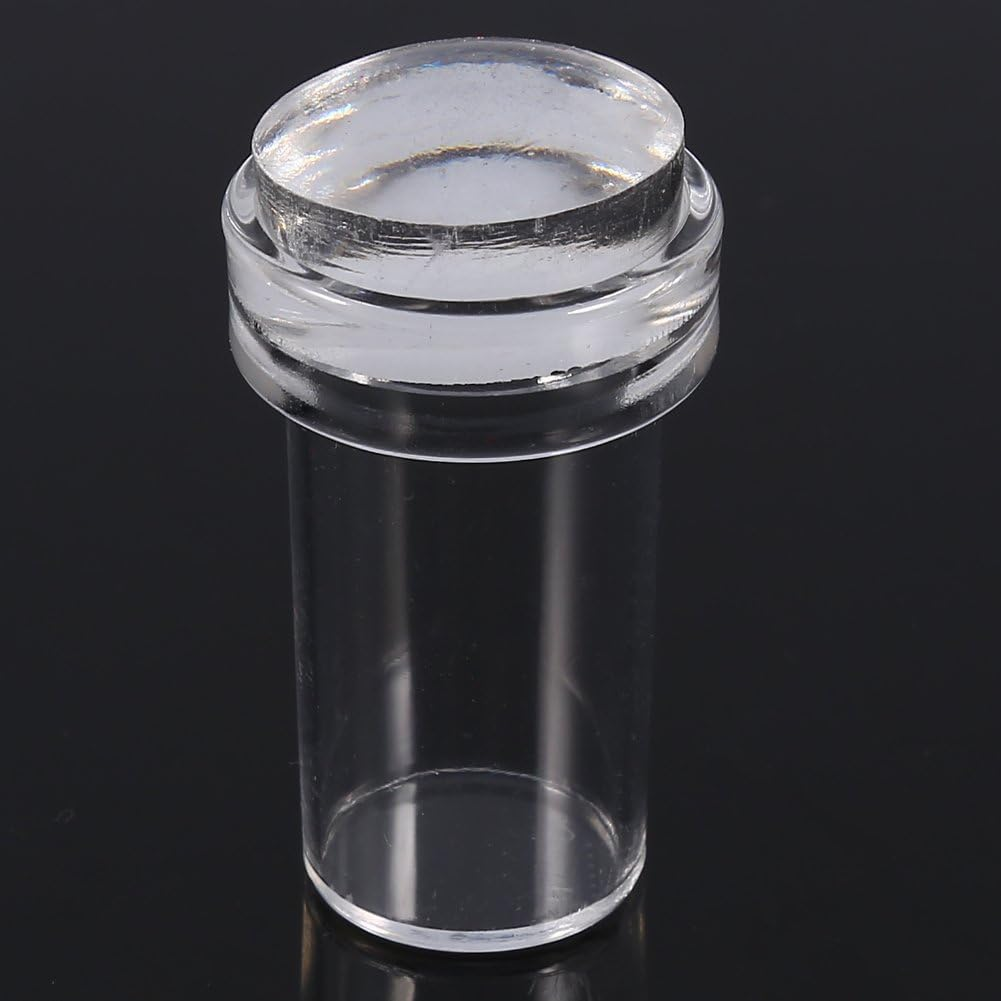 Haofy Nail Art Stamper Silicone Nail Polish Transfer Stamper & Scraper Set Manicure Tool Nail Art Jelly Stamper Plate Scraper Set image number 3