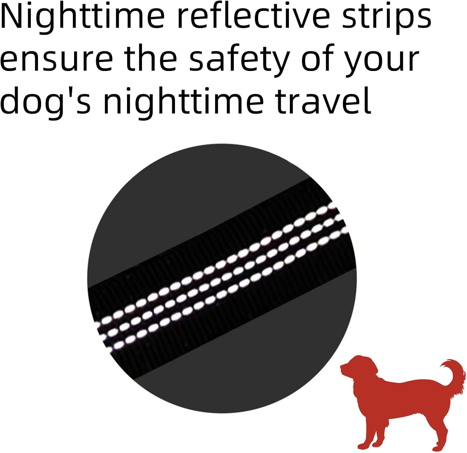 Double Dog Lead for Walking 2 Dogs No Tangle 360&deg; Swivel Reflective Dual Leash with Double Clip for Dogs image number 3