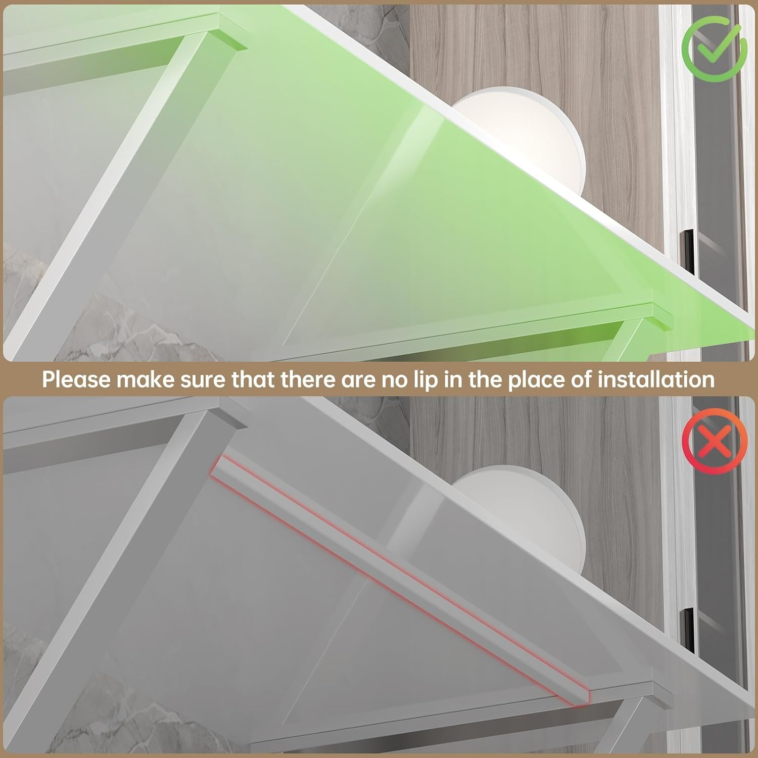 Under Desk Storage Drawer, White, Slide Out Design, 2 Installation Methods, for Office and Home image number 5