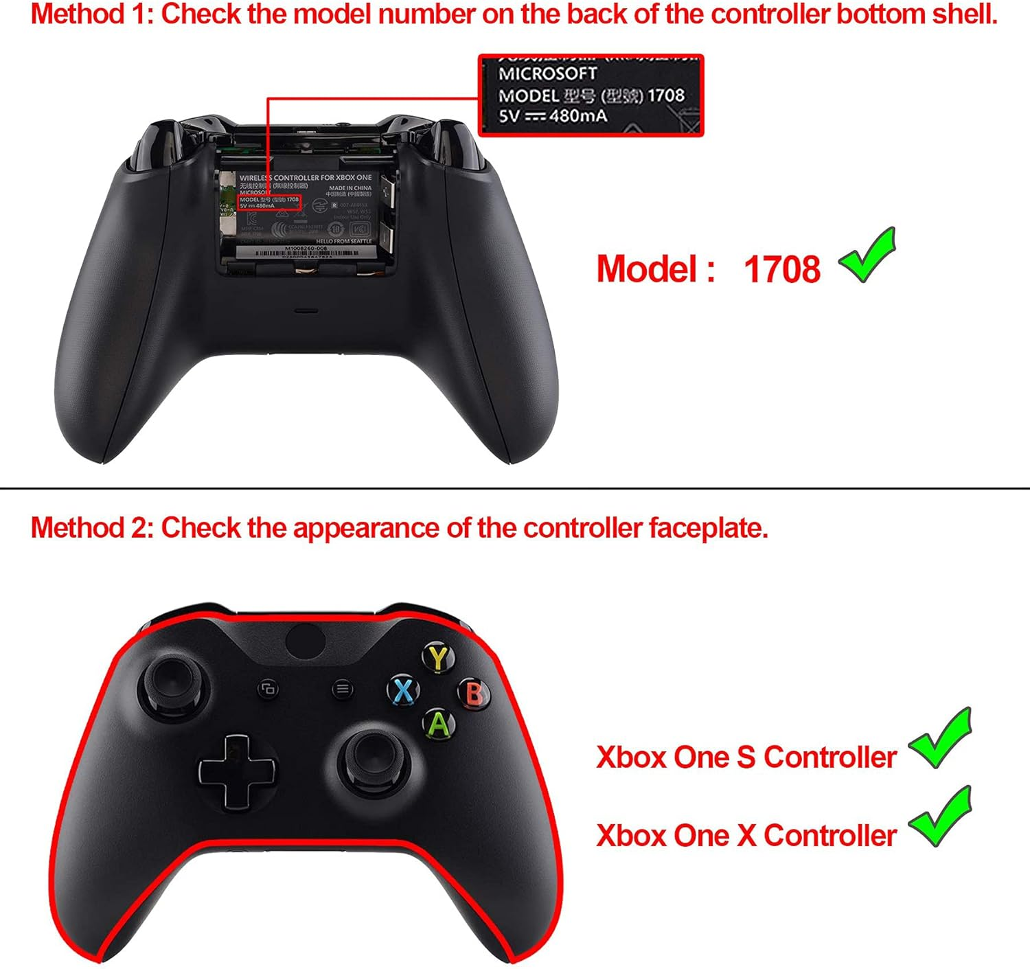 Extremerate Multi-Colors Luminated Bumpers Triggers Dpad Thumbsticks Start Back ABXY Action Buttons, Chameleon Purple Blue Classical Symbols Buttons DTFS (DTF 2.0) LED Kit for Xbox One S/X Controller - Clear image number 5