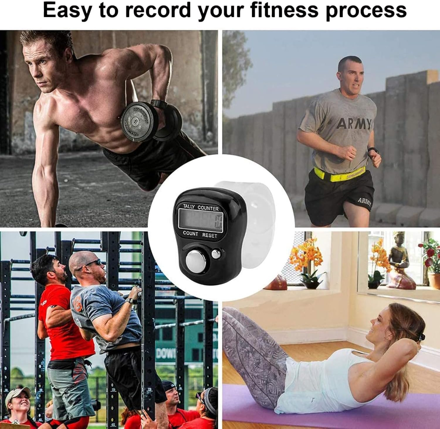 AEEGO Electronic Finger Counter 10 Pack, Mini LCD Digital Display Counter 5 Digit Counting Clickers for Knitting, Crochet, Coaching, Lap, Golf, Handheld Clicker Counting image number 3