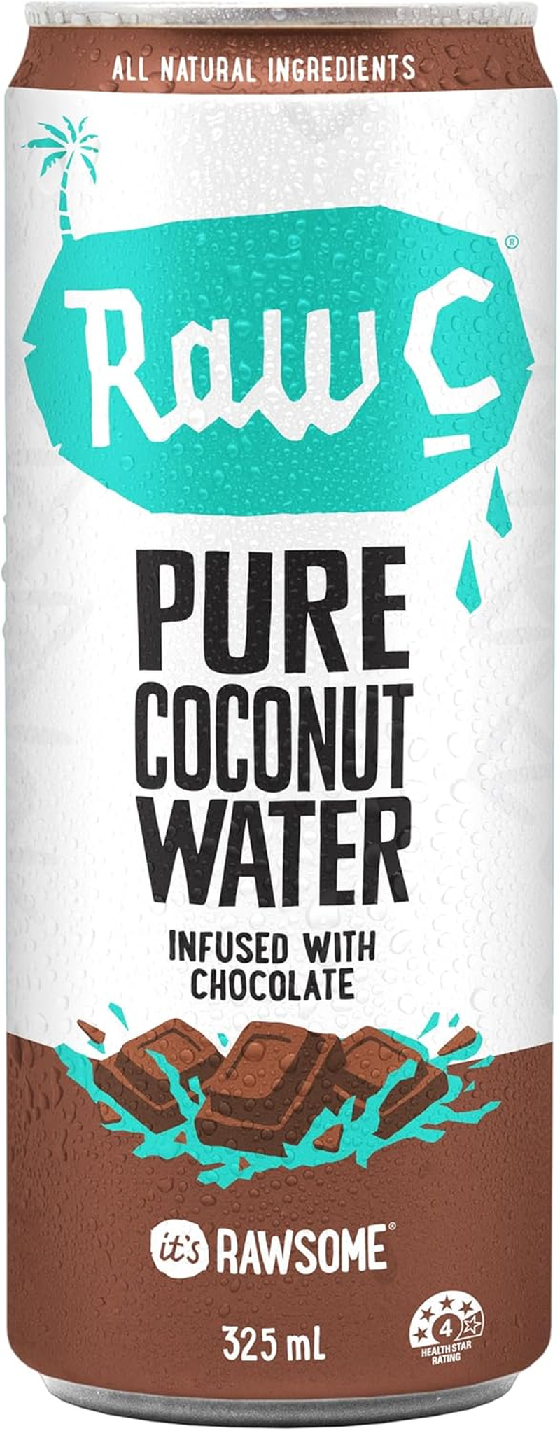 Raw C Coconut Water Infused with Chocolate 325 Ml (Pack of 12)