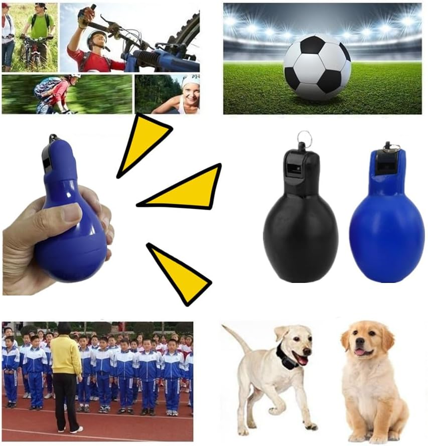 Hand Squeeze Whistles, Wanfoou 2Pcs Outdoor Safety Whistle, Portable Squeeze Whistle, Manual Sports Trainer Whistles, Coaches Whistle Loud Manual Sports Trainer Whistle for Trekking, Survival Kit image number 3