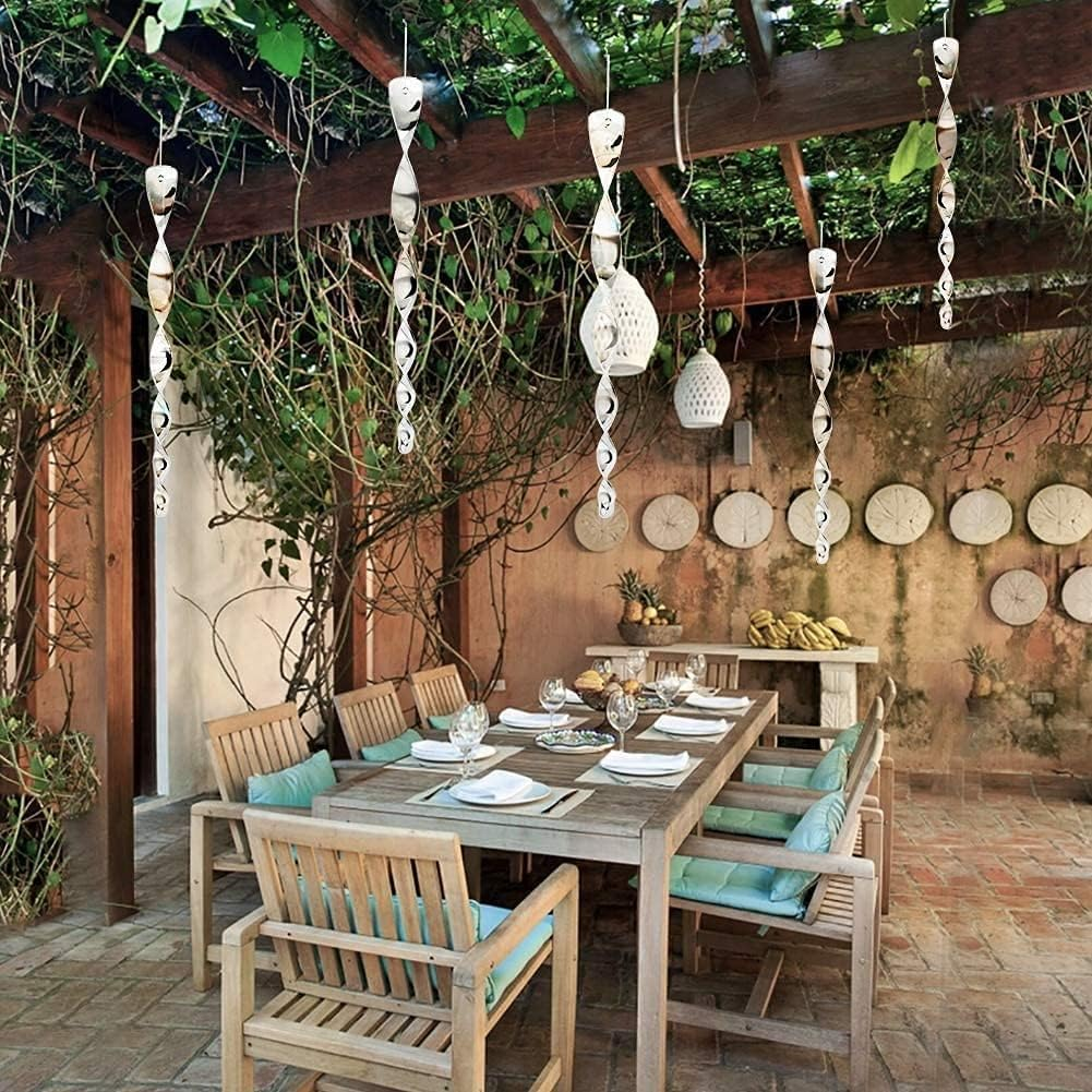 8Pcs Reflective Bird Deterrent Rods,Keep Birds Away from Your Home,Garden,Patio,Scare and Frighten Pigeons,Seagulls,Owls and Many More with These Bird Repellents image number 2