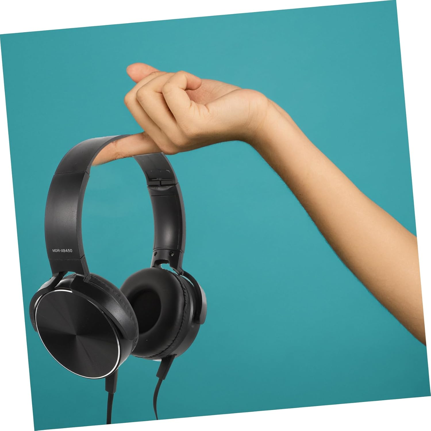 SHOWERORO Wired Headset with Microphone for Computer and Phone, Black Over-Ear Headphones for Music and Gaming, Portable Stereo Head-Mounted Headphones for Desktop and Online Communication image number 4