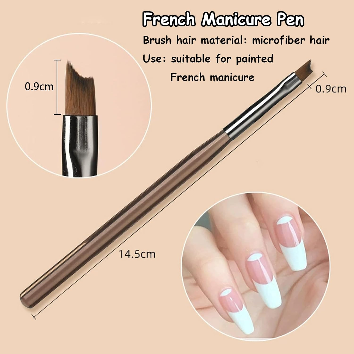 Taoluwin 9Pcs Nail Art Brushes Set, Professional Nail Design Pen, Nails Painting Brushes Kit with Ultra-Fine Fiber, Acrylic Handle for Gel Extension, Liner, Dotting image number 3