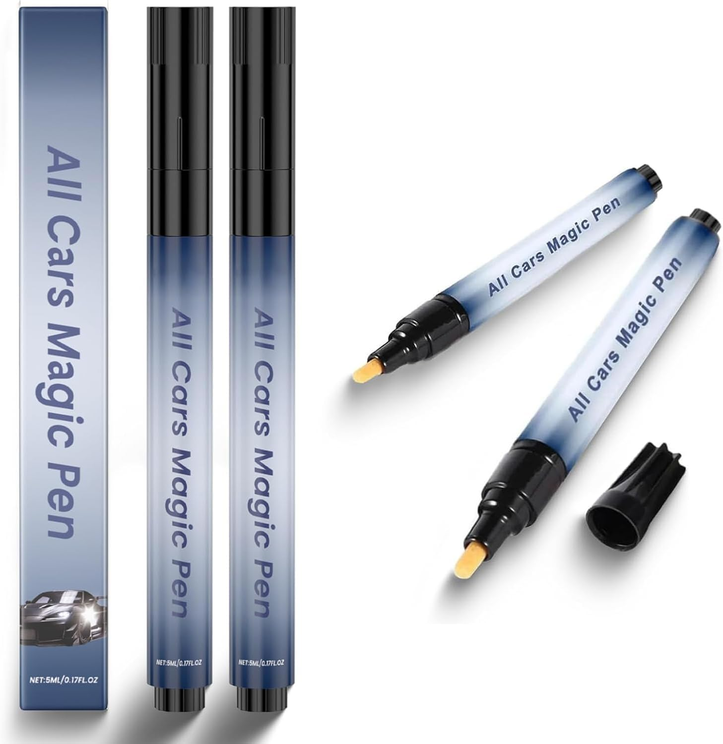 Car Scratch Repair Pen Set, Magic Paint Scratch Repair,All Cars Magic Pen for Car Scratches, Fits All Car Colors (2) image number 2