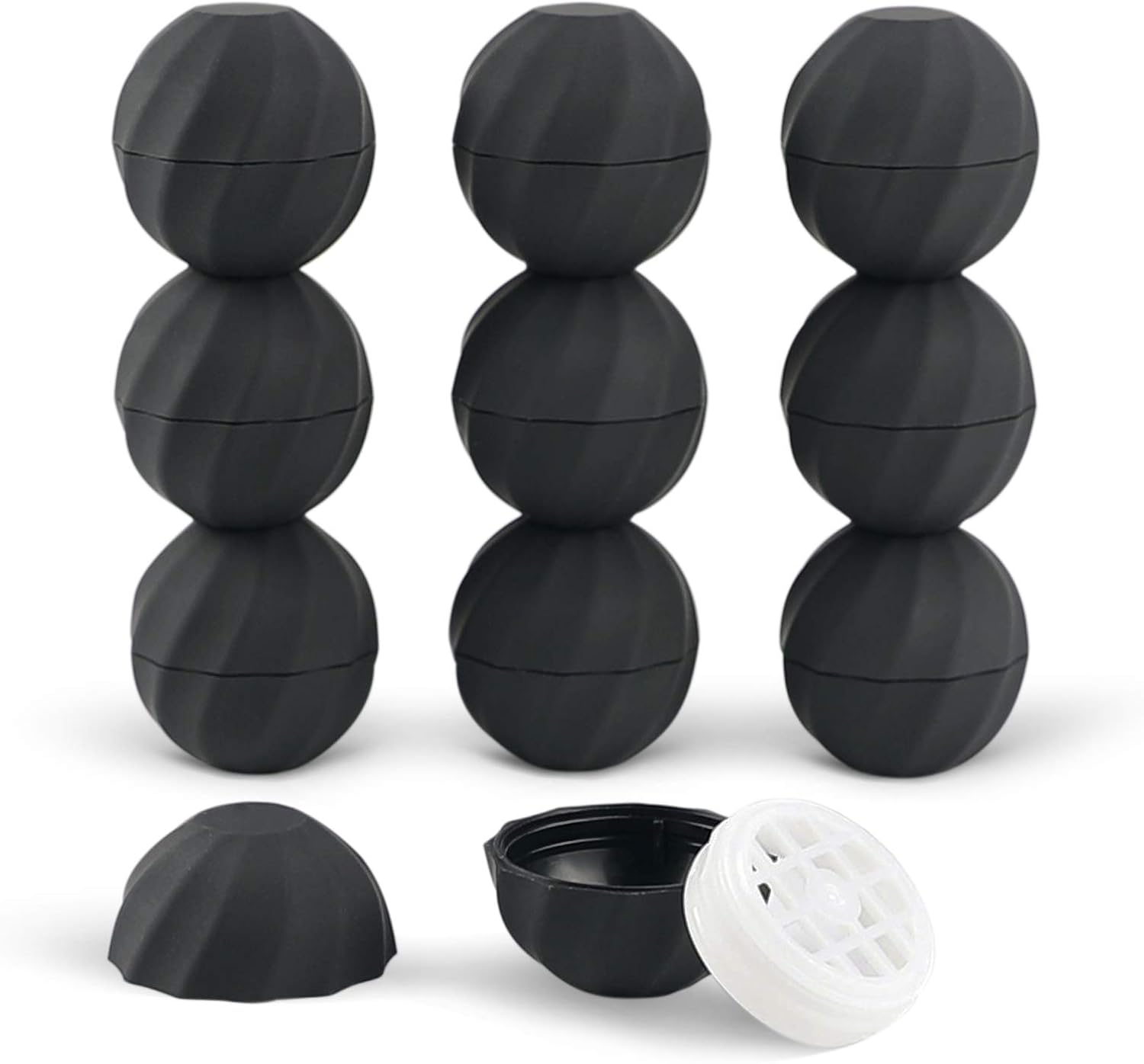 LONGWAY 0.24Oz (7Ml) Empty Lip Balm Sphere Containers | Screw Cap Lipstick Tubes/Chapstick Tubes/Chapstick Holder for Lip Gloss & BPA FREE (Pack of 10） (Light Purple)