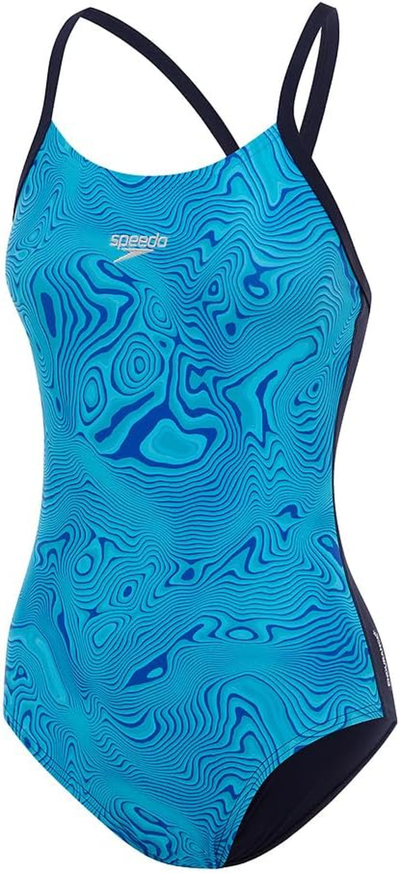 Speedo Women'S Placement Fixed X-Back One Piece Swimsuit image number 3