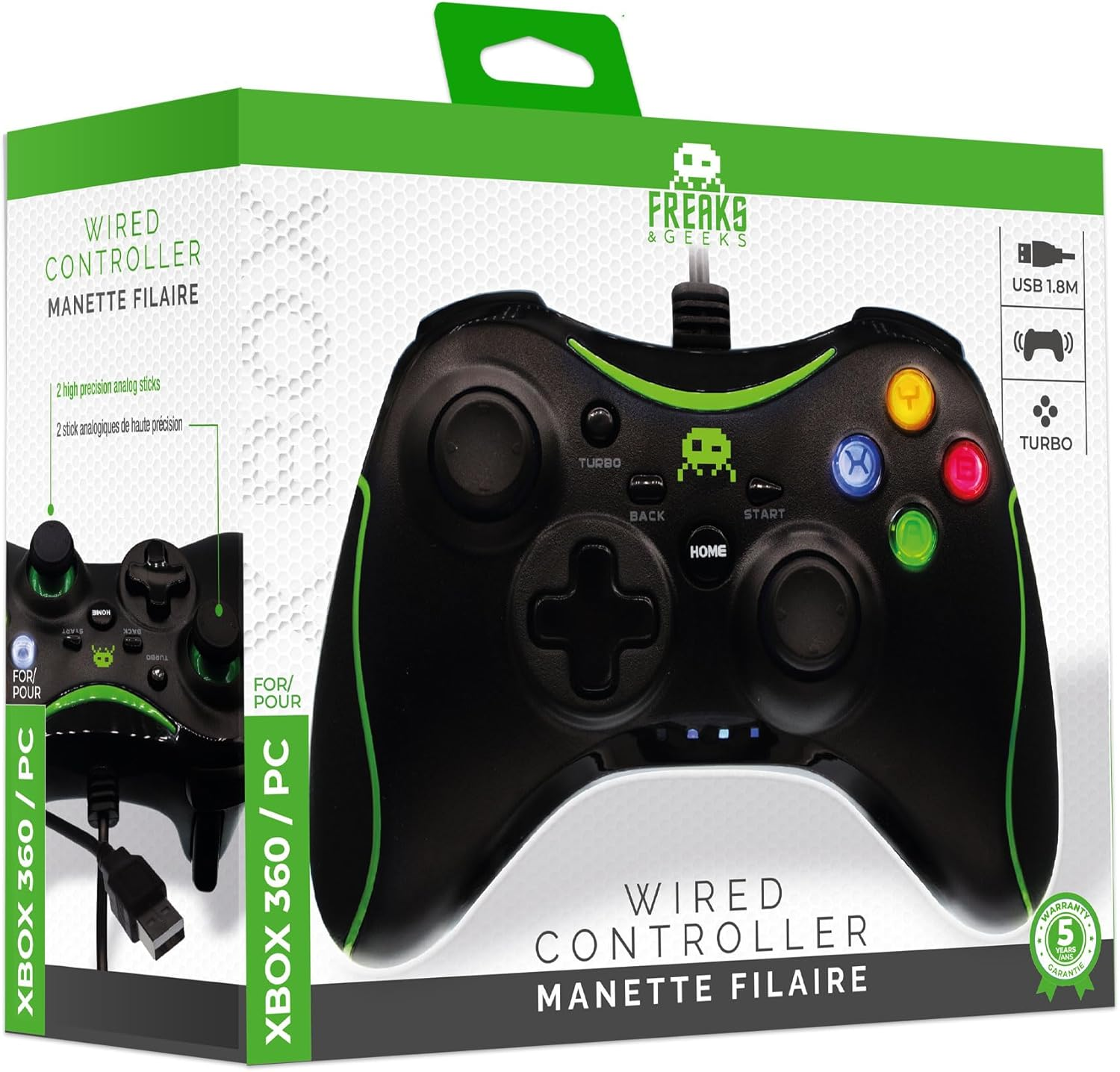 Freaks and Geeks - Wired Controller per Microsoft Xbox 360 and PC image number 6
