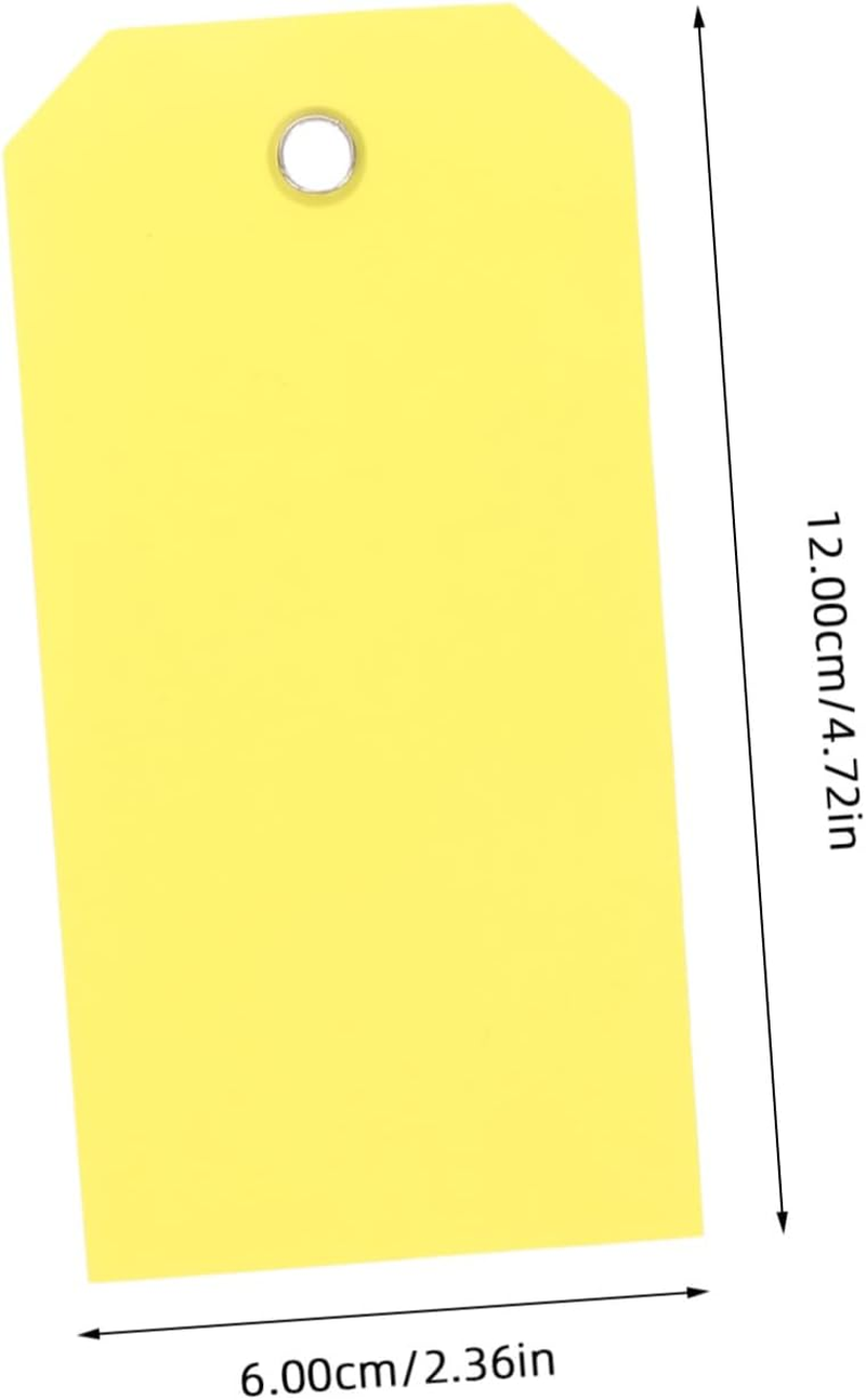 SHOWERORO 100Pcs Writable PVC Luggage Tag Hanging Cards Travel Suitcase Backpacks Identification Tags Wire image number 5