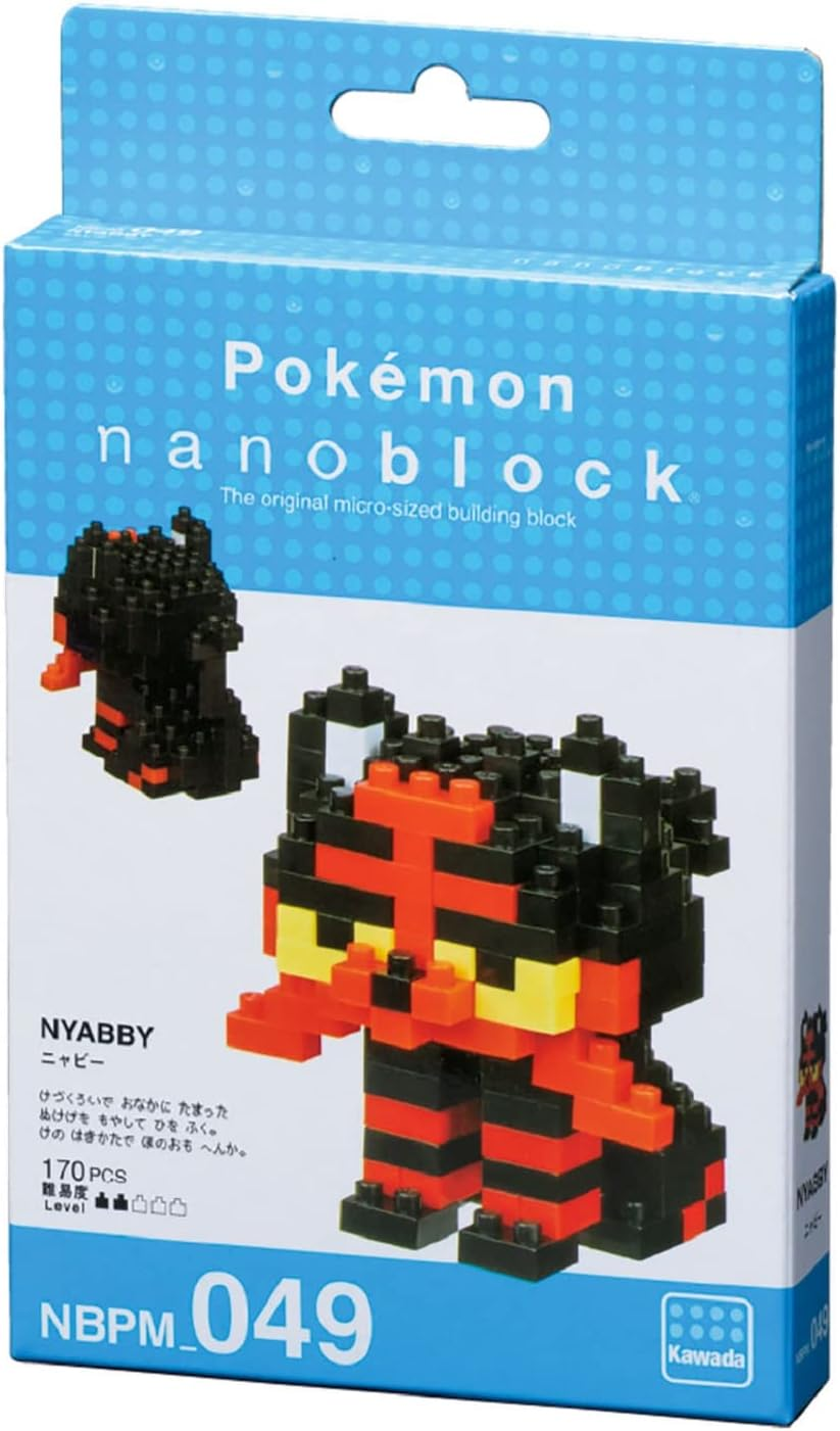 Nanoblock - Pokemon - Litten (Box of 12), Nanoblock Pokemon Series