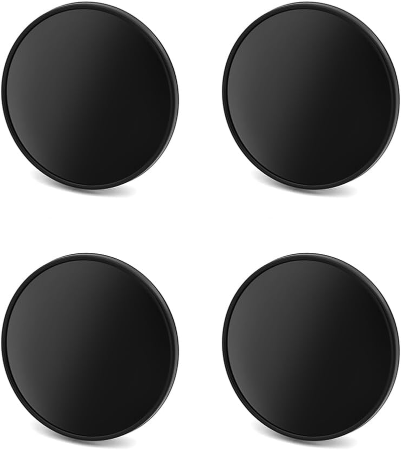 4 Pcs Car Wheel Hub Cap Fit for VW Volkswagen,Auto Wheel Hub Cover for VW Volkswagen Car Accessory Wheel Hubs Black Carbon Fiber(Outer Diameter 65Mm/2.56In, Inner Diameter 55.8Mm/2.2In)