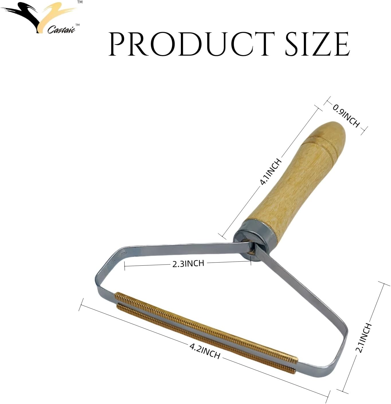 Castaic Pet Hair Remover, Fur Removal Tool, Portable Carpet Scraper, Efficiently Removes Dog Hair & Cat Hair Dust in Carpets and Furniture image number 3