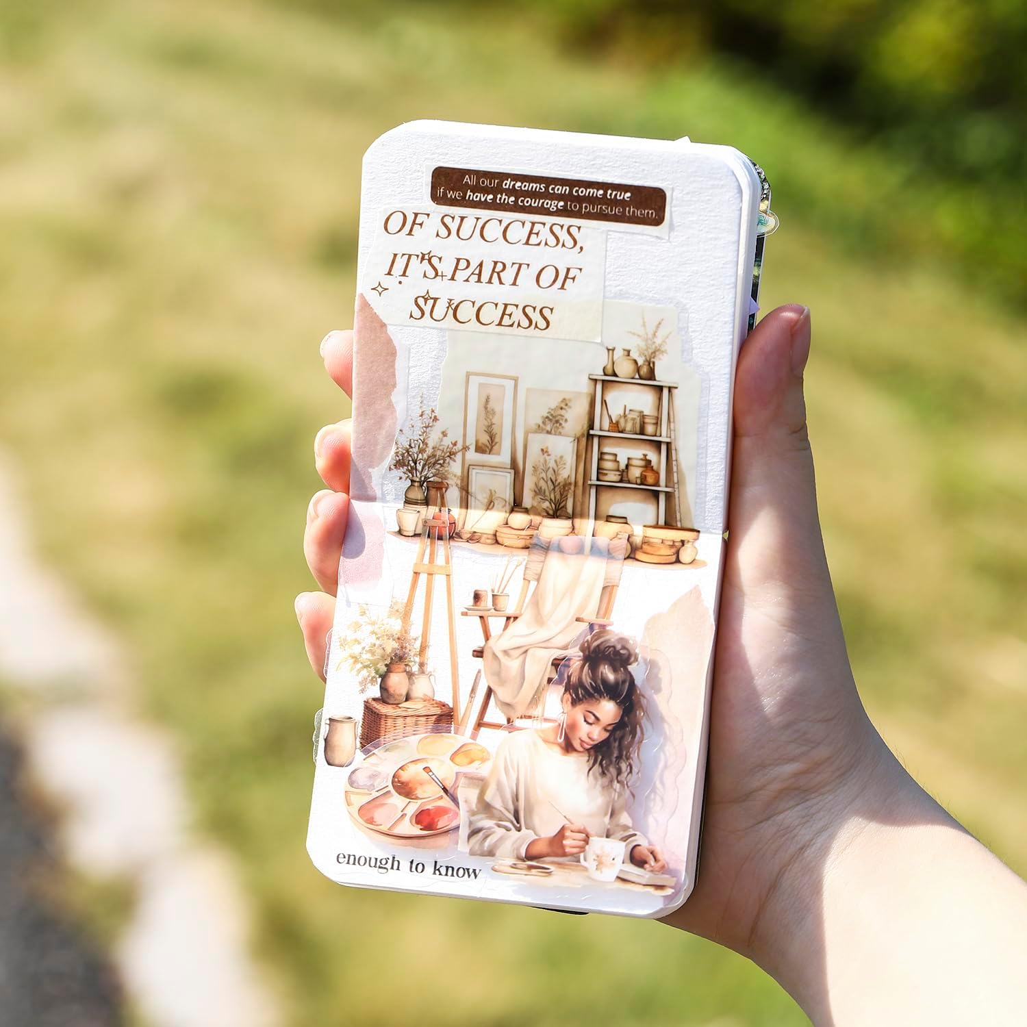 Miyouluna 90 Pcs Lanscape PET Stickers Set, Art-Themed Stickers Supplies for Scrapbooking, Journaling and DIY Crafts image number 3