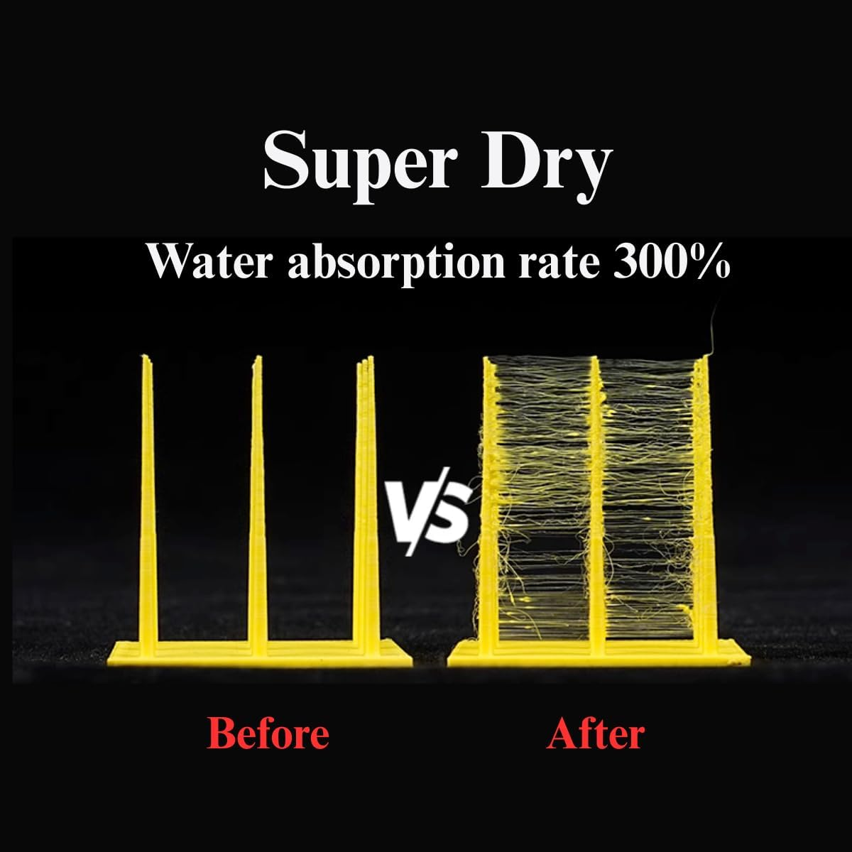 YLRR Airtight Container for 3D Printing Filament, Filament Dry Storage, Filament Dryer for 3D Printing Filaments with Desiccant &Label+1 Marker Pen, Water-Proof and Dust-Proof 4.0L- 4 Pack