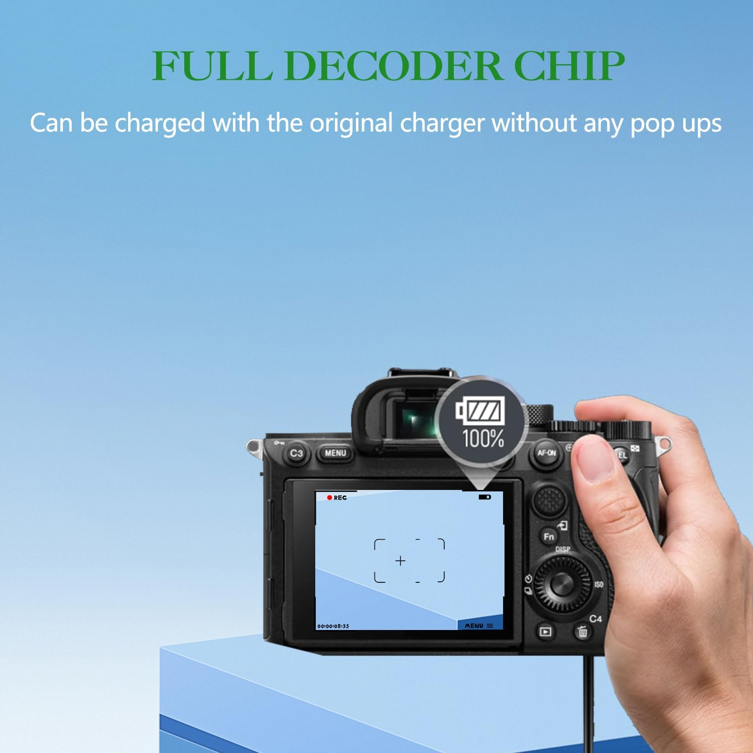 Tectra 2 Pack DMW-BLK22 Battery and LED Dual Charger for Panasonic Lumix S5II, S5, S5IIX, GH6, GH5 II, S5M2, S5M2X, GH5M2, DC-G9II, DC-S5-II Cameras, image number 3