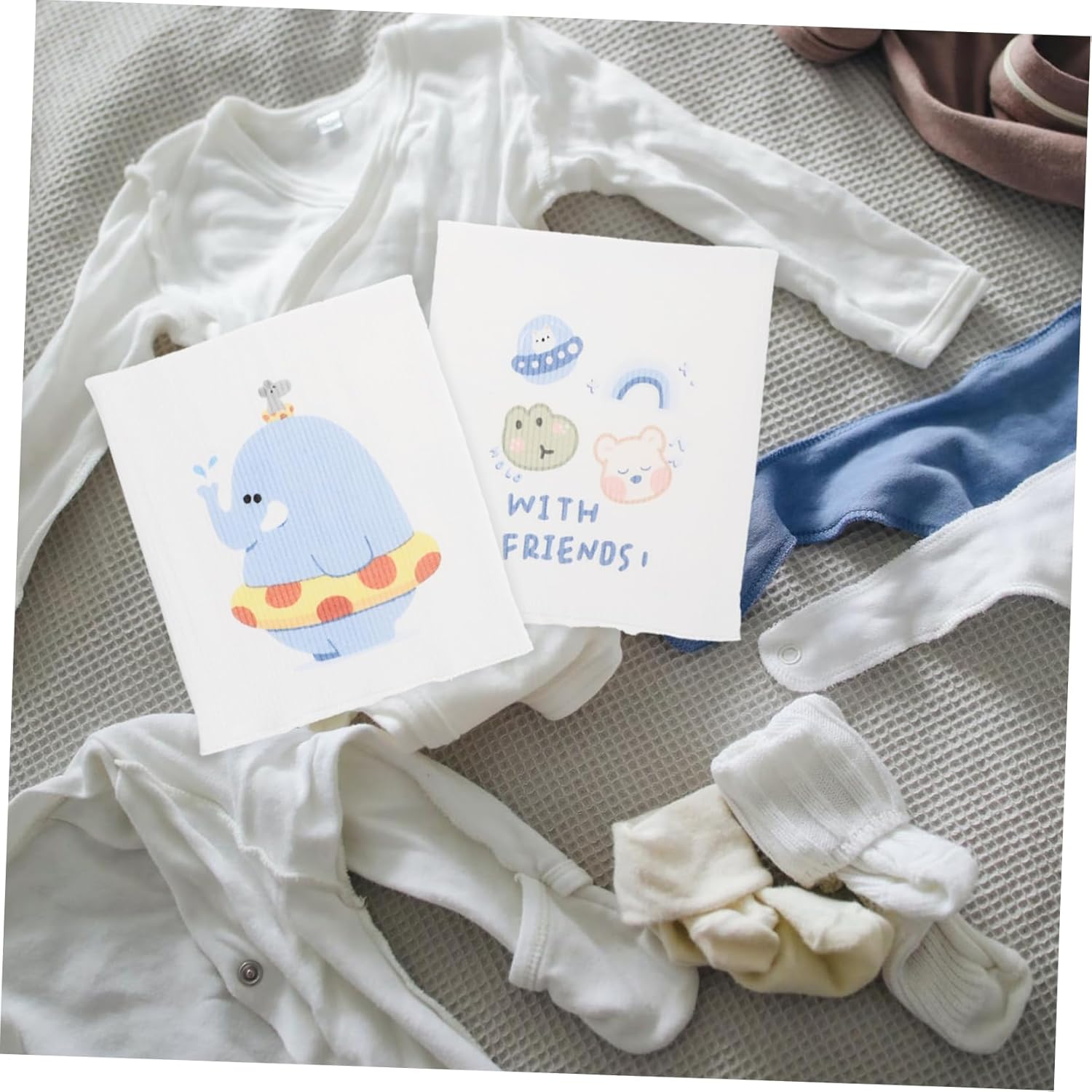 2Pcs Cotton Belly Bands Newborn Abdomen Protectors Soft Double Seamless Navel Belts for Boy Girl Comfortable Warmth for Colic Relief and Digestive Support image number 6