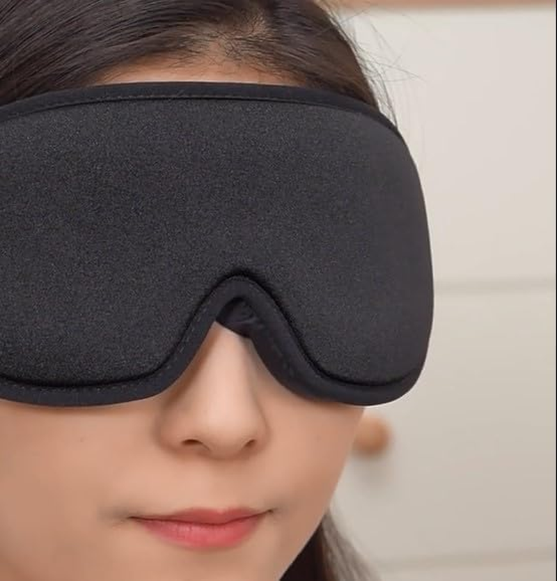 Sleep Mask,Silky Touch with Soft Foam, Comfortable, Breathable,Offers Full Coverage,Flat on Your Eyelids by GLORY image number 4