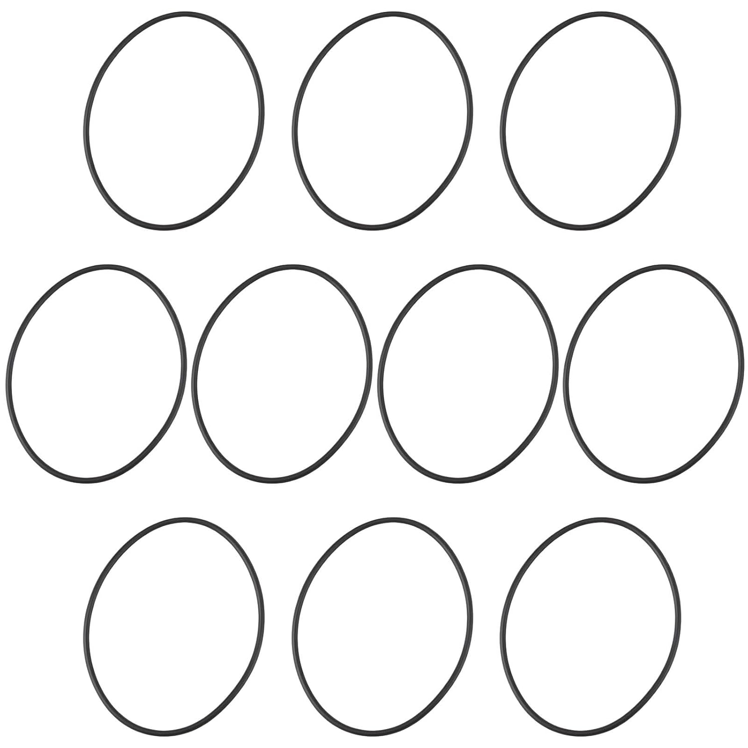 10 Pcs Drain Pipe Bend Joint Sealing O-Ring Nitrile Rubber 42X40X1Mm Fit for 1 1/2 Inch / 40Mm Joints image number 4