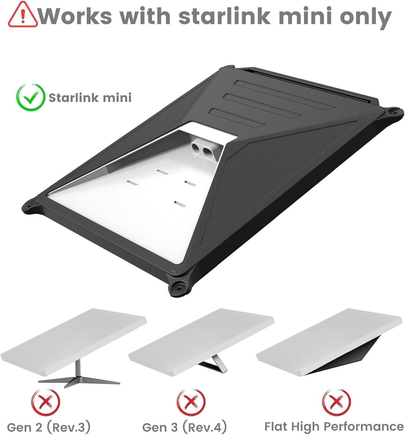 Starlink Mini Suction Cup Mount,Starlink Mini Car Mount Protect Silicone Case for 2-In-1 Roof Cover for Sunroof Window, Ensure Stable Satellite Signal for Cars, Rvs, Trucks, Boats and Road Trip(Black) - Gray image number 4