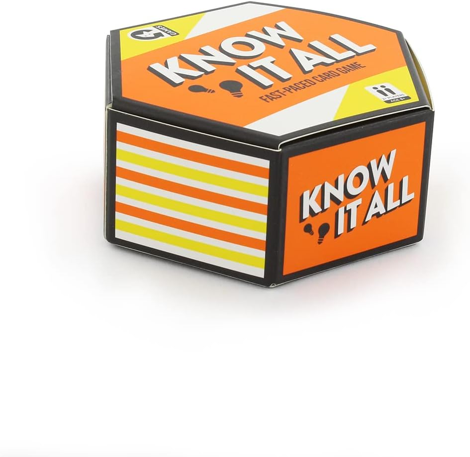 Ginger Fox Know It All Card Game - Quick Thinking Trivia - Can You List More Correct Answers than Your Opponent?, Multi-Colored, 0112.1795.71.KNO.OSZ image number 5