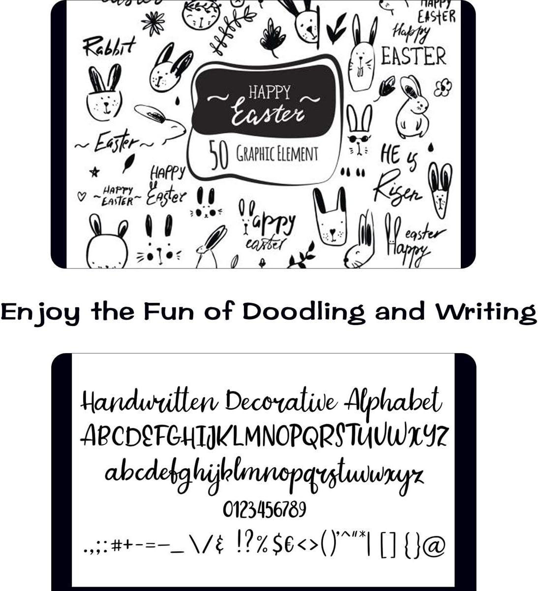 Shuttle Art Permanent Markers, 70 Pack Black Permanent Marker Set,Fine Point, Works on Plastic,Wood,Stone,Metal and Glass for Doodling, Marking image number 2