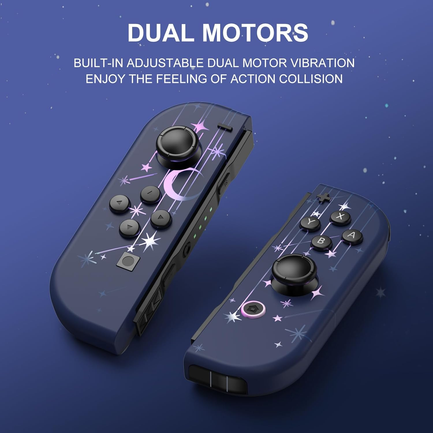 Lungdongquest Wireless Controller Compatible with Switch Oled/Lite, Joypad Replacement for NS Console, Switch Controller with 7 Colors RGB Light Effect image number 6