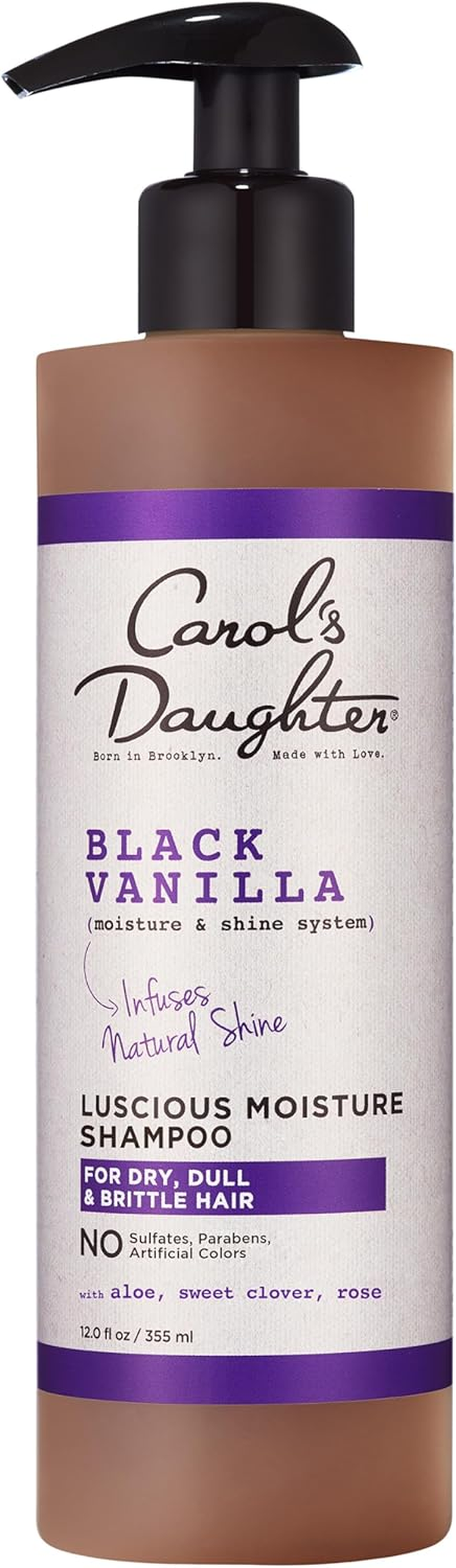 Carol'S Daughter Black Vanilla Moisture Sulfate Free Shampoo for Curly, Wavy or Natural Hair, Moisturizing Hair Care for Dry, Damaged Hair, 12 Fl Oz image number 5