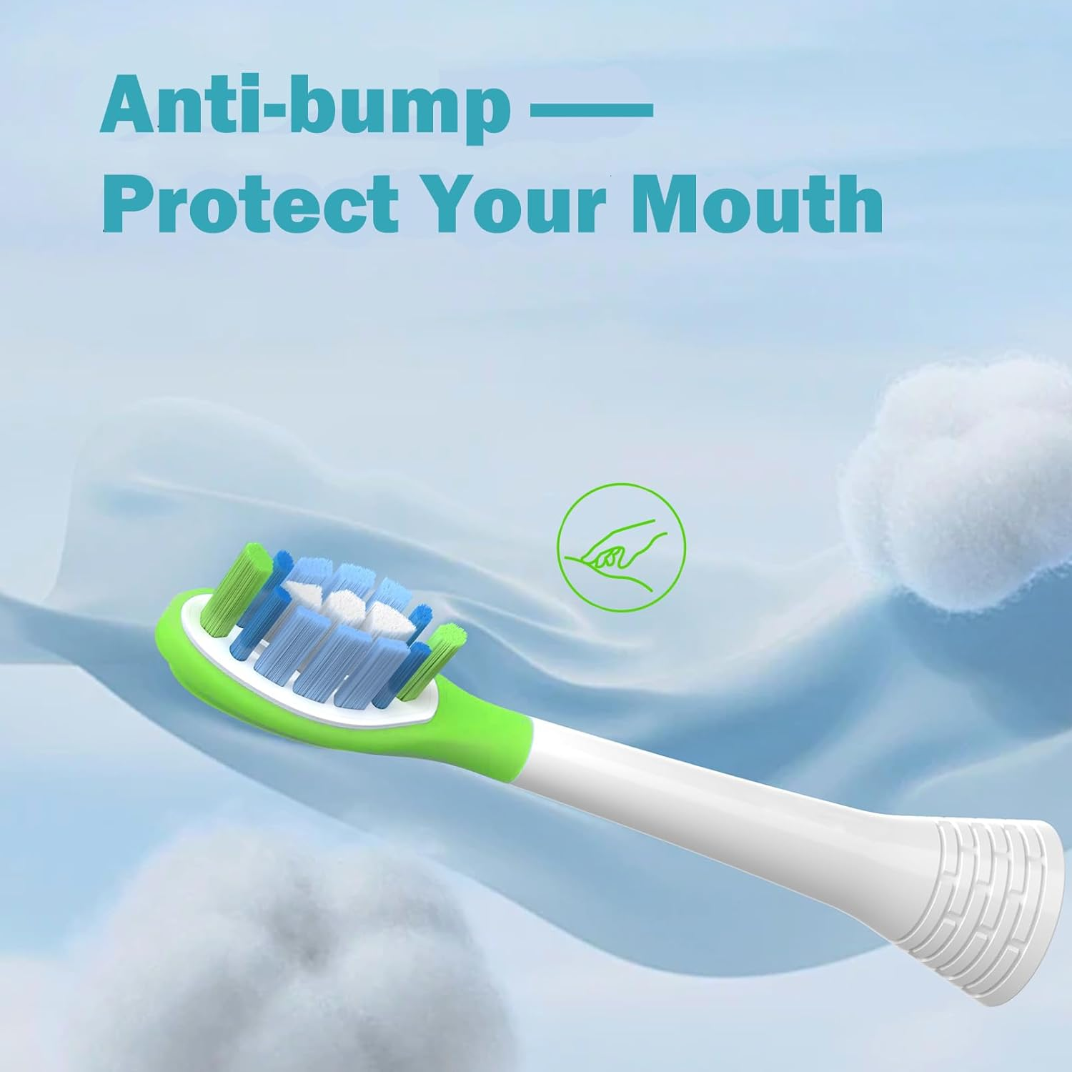 Replacement Toothbrush Heads for Philips Sonicare Toothbrush Heads, Compatible with Philips Click-On Toothbrushes, Advanced Plaque Removal，Sensitive Gum Care, 12 Pack image number 6